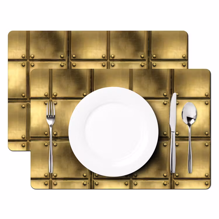 Platen - Industrieel - Stoer - Goud Placemat vinyl groot 368 -zzsfeer2_Kitchenyeah-website