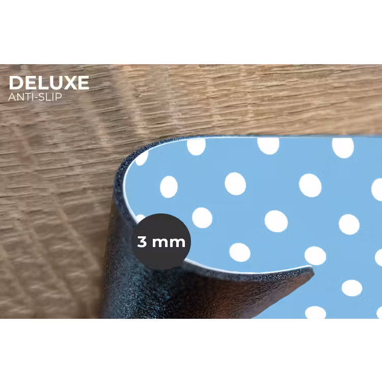 Polka - Dots - Blauw Placemat vinyl groot 368 -closeup