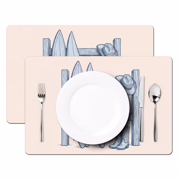 Recreatie - Kleding - Avontuur - Illustratie - Zomer Placemat vinyl groot -zzsfeer2_Kitchenyeah-website