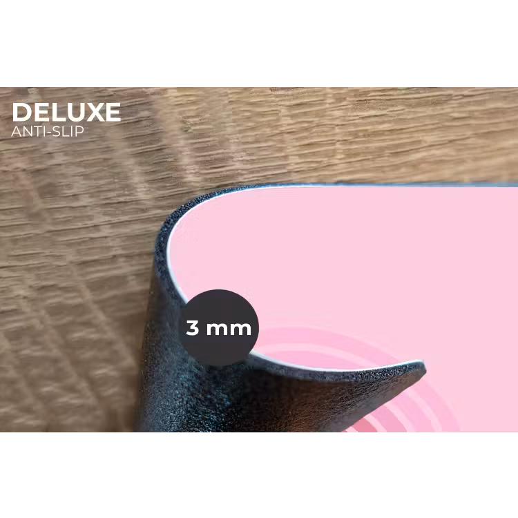 Regenboog - Roze - Abstract - Modern - Minimalistisch Placemat vinyl groot -closeup