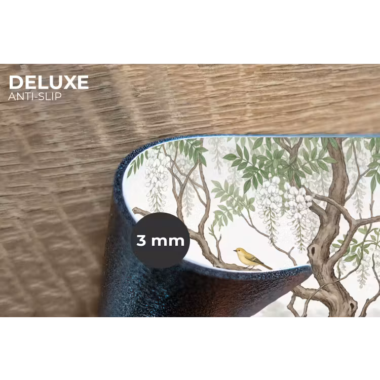 Reiger - Landschap - Groen Placemat vinyl groot -closeup