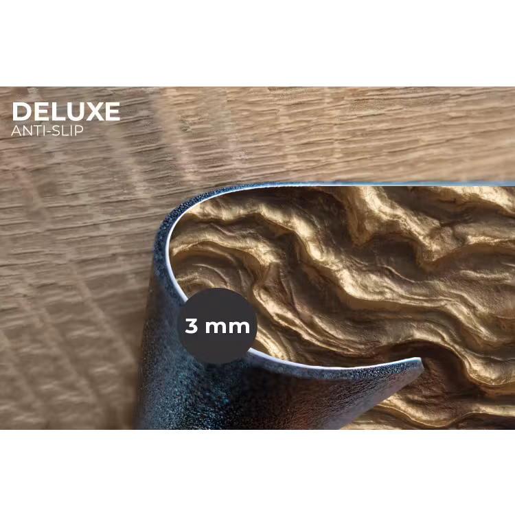 Reliëf - Golven - Abstract - Bronsgoud Placemat vinyl groot 368 -closeup