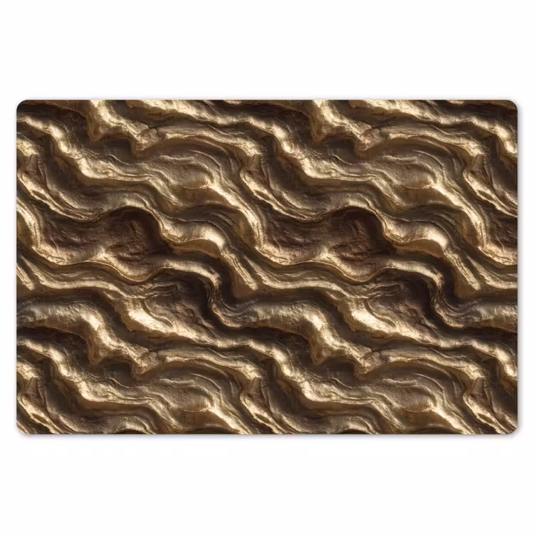 Reliëf - Golven - Abstract - Bronsgoud Placemat vinyl groot 368 -zzsfeer1_Kitchenyeah-website