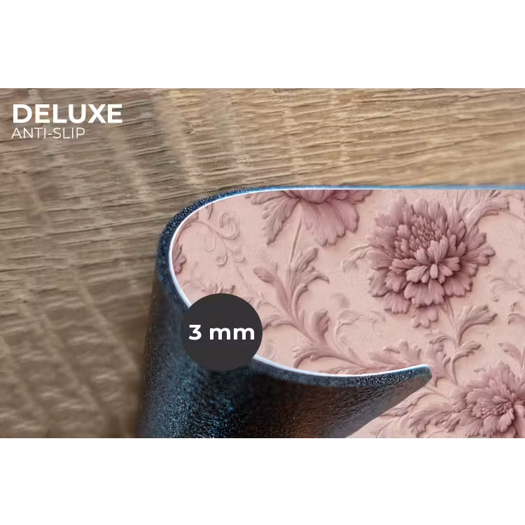 Reliëf - Pioenrozen - Roze Placemat vinyl groot 368 -closeup