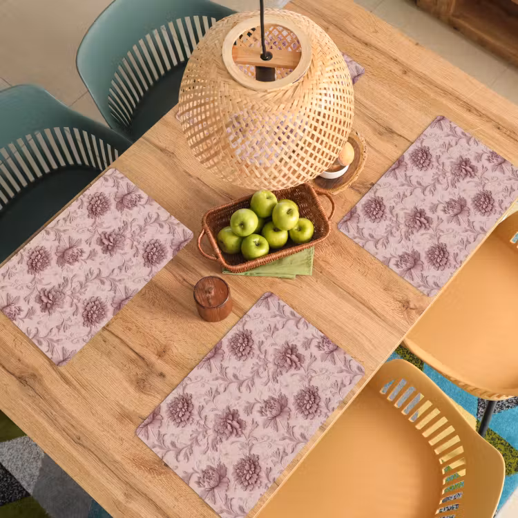 Reliëf - Pioenrozen - Roze Placemat vinyl groot 368 -zzsfeer5_Kitchenyeah-website
