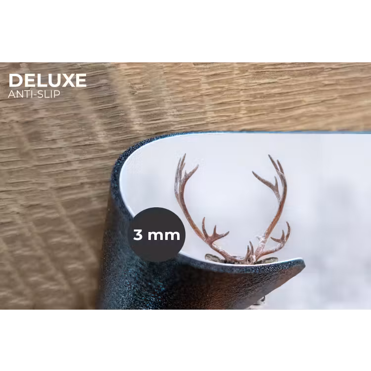 Rendier - Gewei - Toendra - Sneeuw - Wild Placemat vinyl groot -closeup