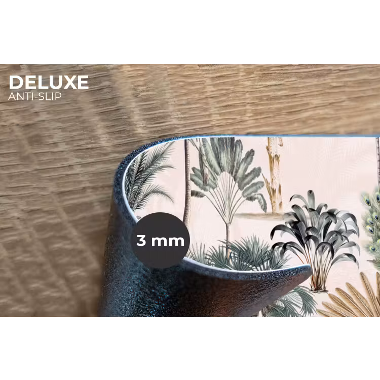 Retro - Jungle - Natuur - Dieren Placemat vinyl groot -closeup