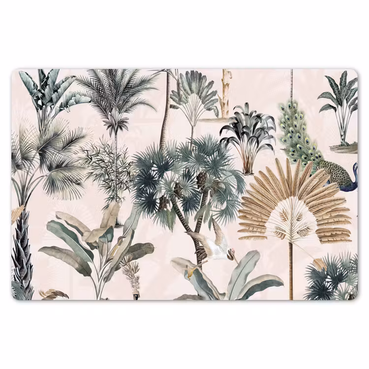 Retro - Jungle - Natuur - Dieren Placemat vinyl groot -zzsfeer1_Kitchenyeah-website