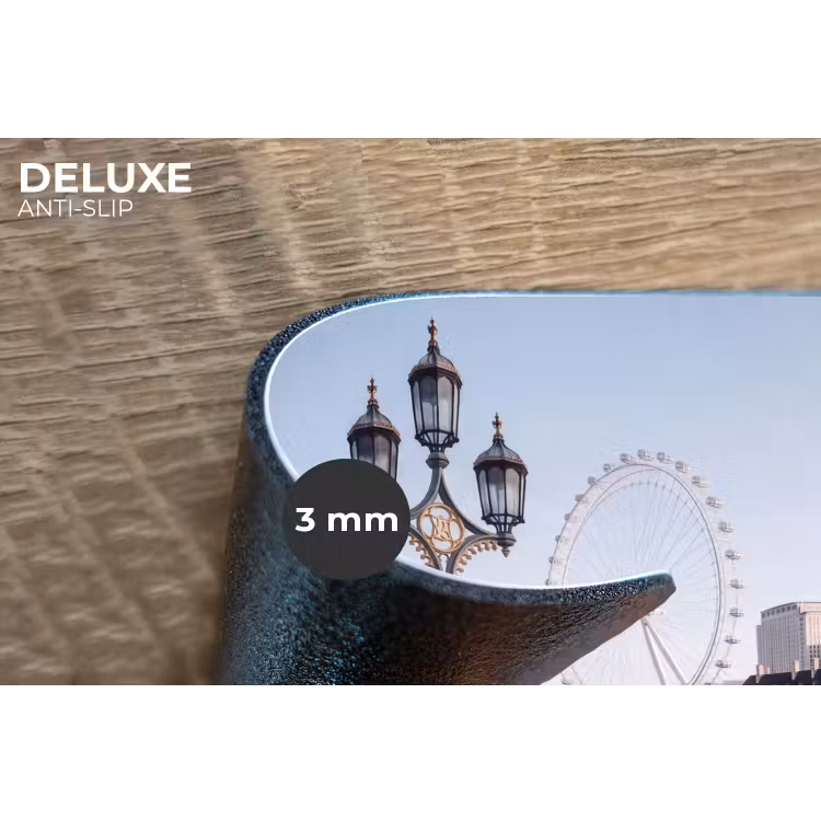 Reuzenrad - Londen - Stad - Architectuur - Brug Placemat vinyl groot -closeup