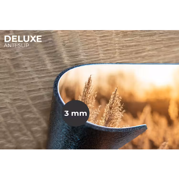 Rietpluimen - Gras - Zonsondergang - Goud - Serene Placemat vinyl groot -closeup