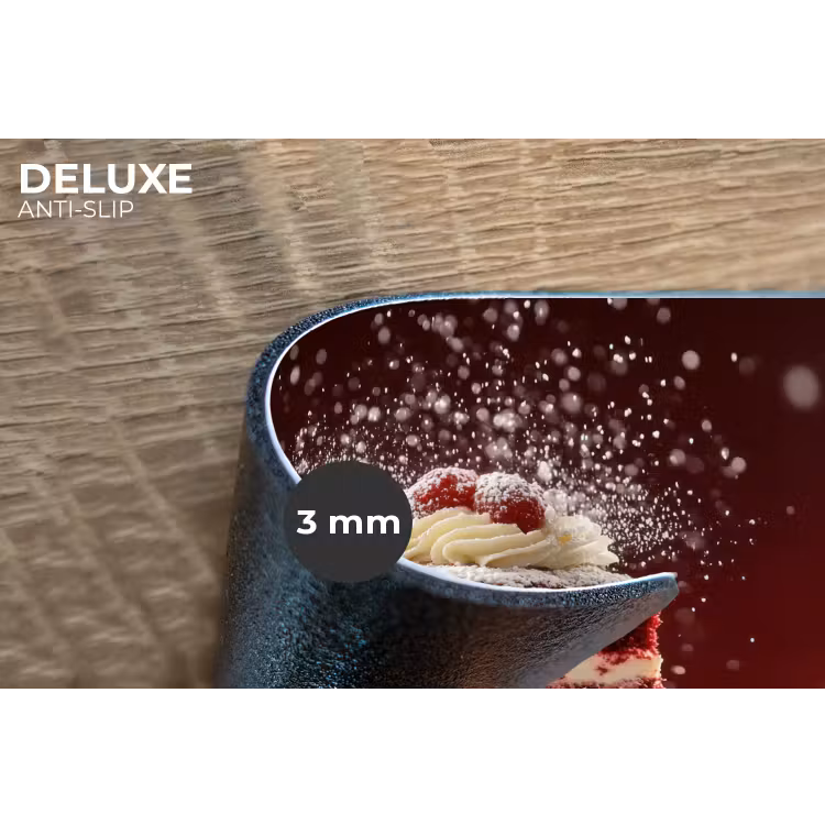 Rode - Velvet - Taart - Eten Placemat vinyl groot -closeup