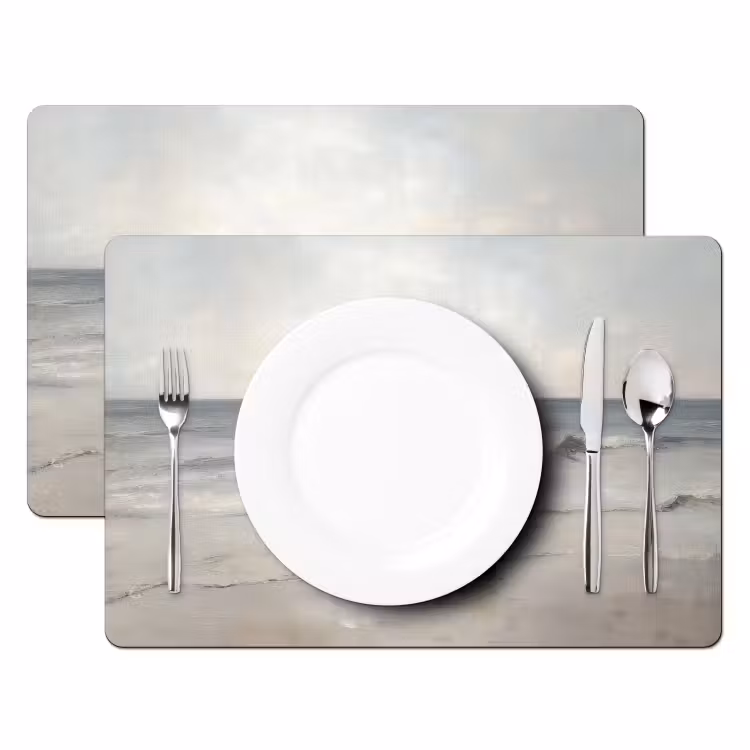 Roeiboot - Zee - Horizon Placemat vinyl groot -zzsfeer2_Kitchenyeah-website