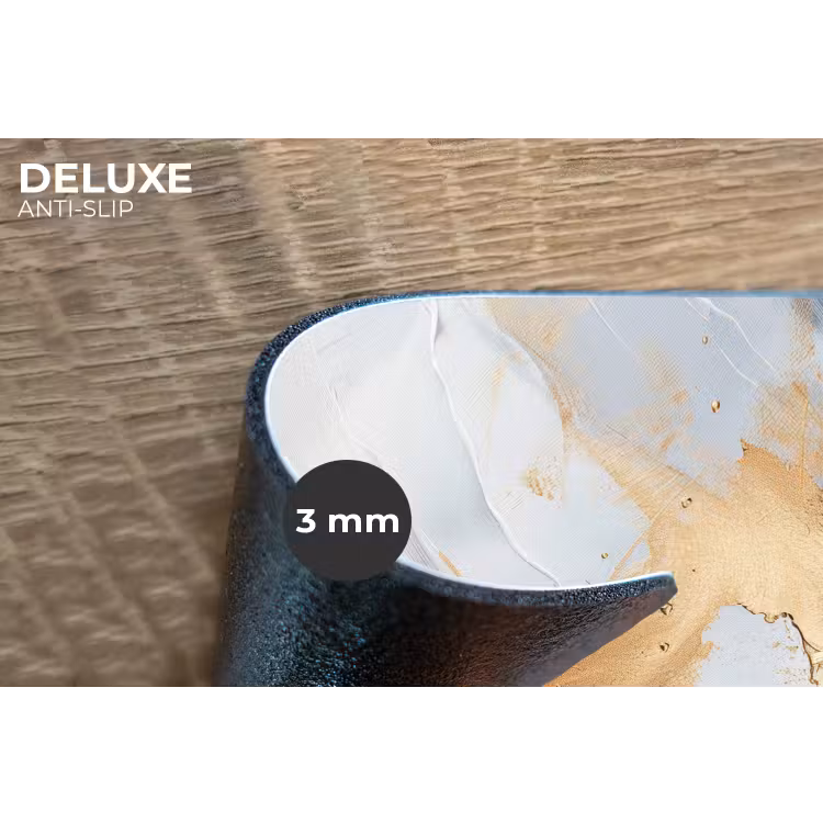 Rood - Abstract - Goud - Modern Placemat vinyl groot -closeup