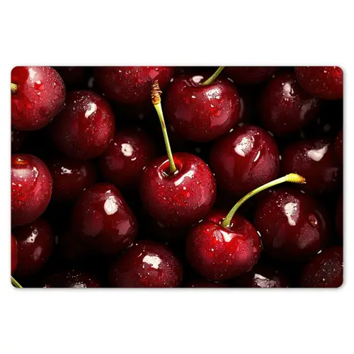 Rood - Fruit - Kersen Placemat vinyl groot -zzsfeer1_Kitchenyeah-website