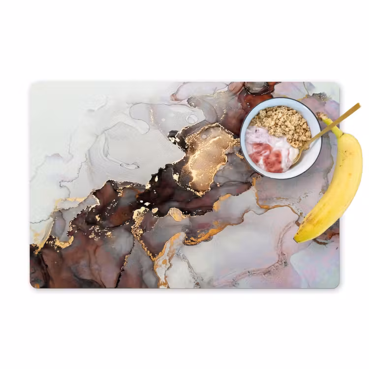 Rood - Marmer - Goud Placemat vinyl groot -zzzproduct_Kitchenyeah-website