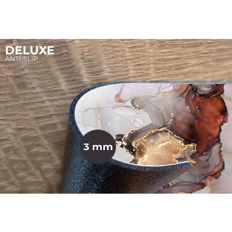 Rood - Marmer - Goud Placemat vinyl groot -closeup