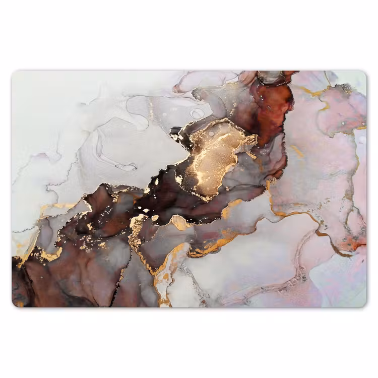 Rood - Marmer - Goud Placemat vinyl groot -zzsfeer1_Kitchenyeah-website