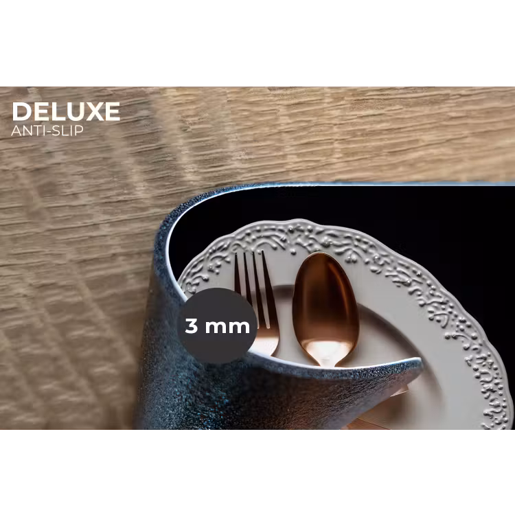 Rose - Strik - Bestek Placemat vinyl groot -closeup