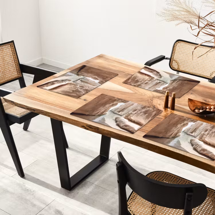 Rotsen - Zee - Zand - Kloof Placemat vinyl groot -zzsfeer4_Kitchenyeah-website