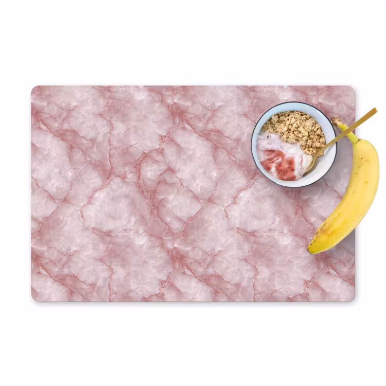 Roze - Kwartsmarmer - Aders Placemat vinyl groot 368 -zzzproduct_Kitchenyeah-website