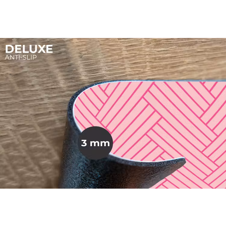 Roze - Patroon - Lijnen Placemat vinyl groot 368 -closeup
