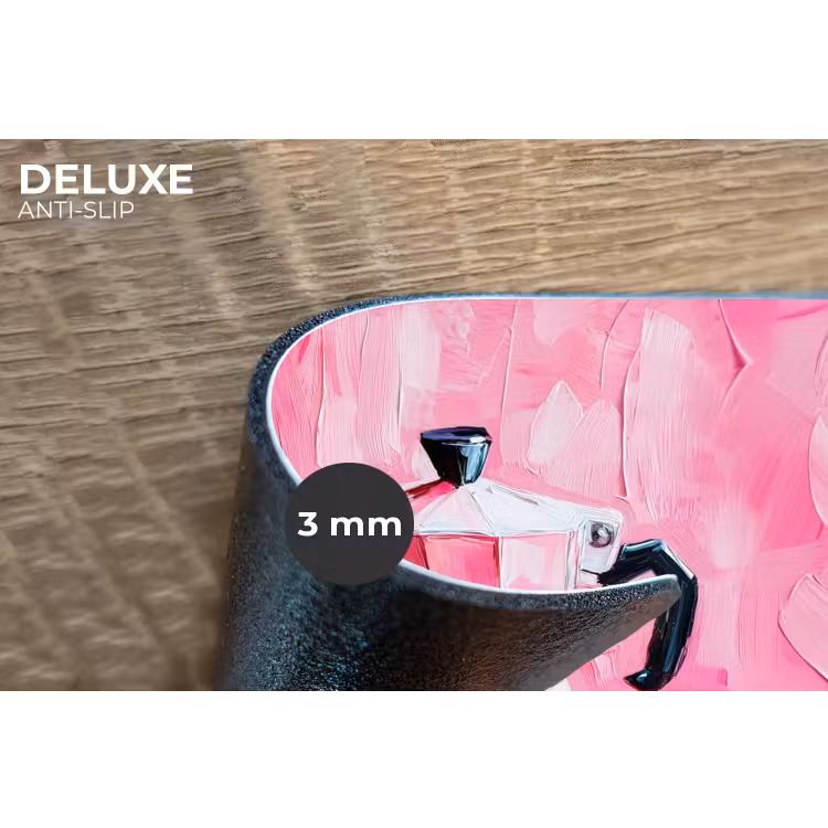 Roze - Verf - Coffee Placemat vinyl groot -closeup