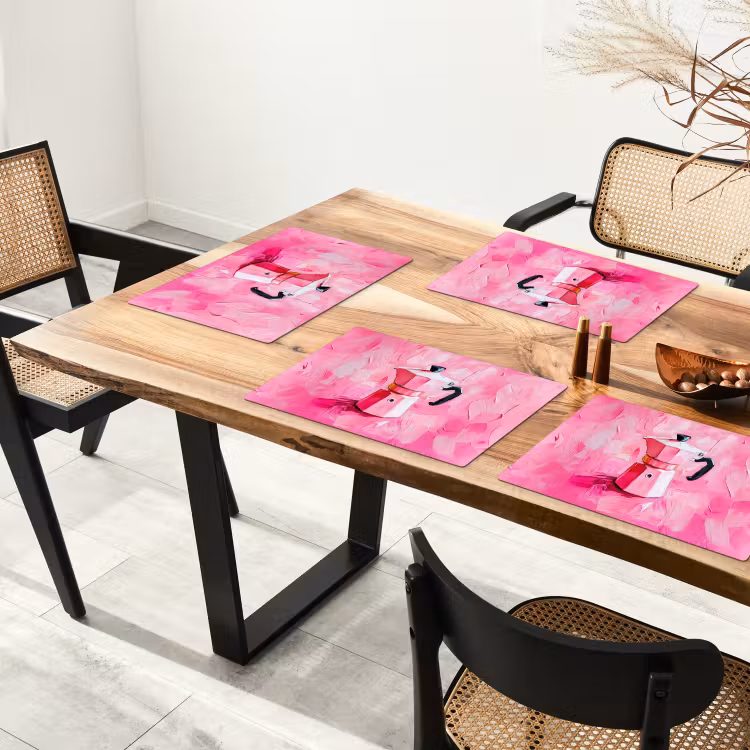 Roze - Verf - Coffee Placemat vinyl groot -zzsfeer4_Kitchenyeah-website