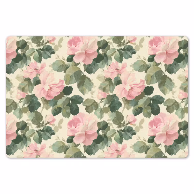 Rozen - Botanisch - Roze Placemat vinyl groot 368 -zzsfeer1_Kitchenyeah-website