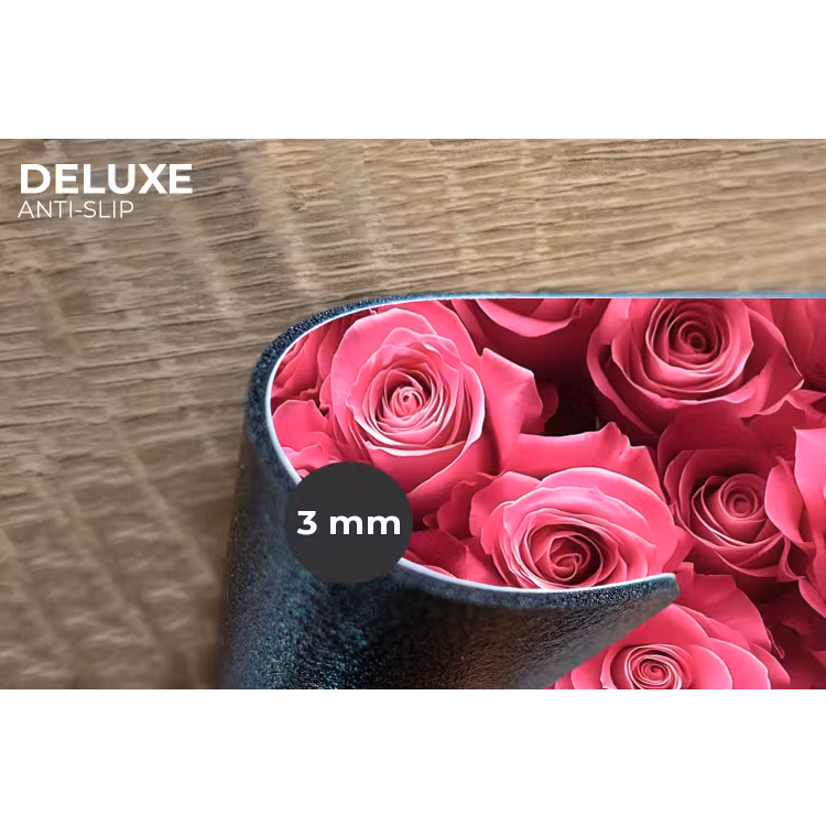 Rozen - Pink - Bloem Placemat vinyl groot -closeup