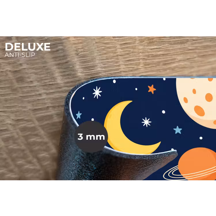 Ruimte - Planeten - Kleurrijk Placemat vinyl groot -closeup