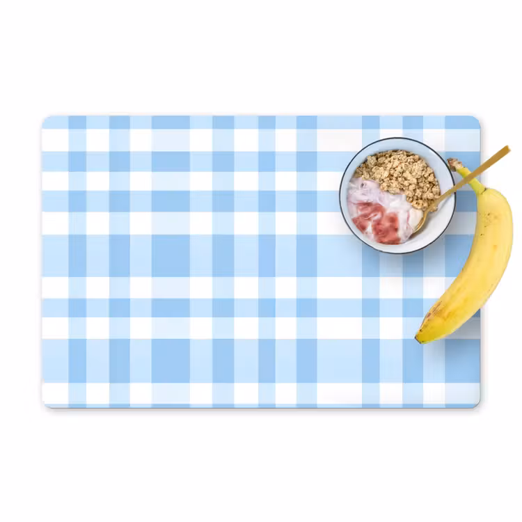Ruit - Patroon - Blauw Placemat vinyl groot 368 -zzzproduct_Kitchenyeah-website