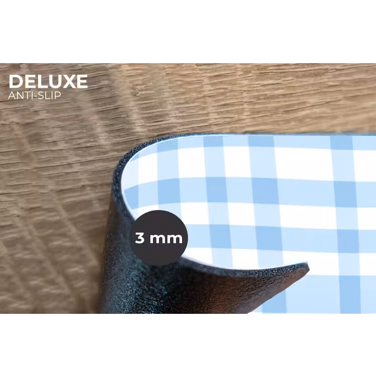 Ruit - Patroon - Blauw Placemat vinyl groot 368 -closeup