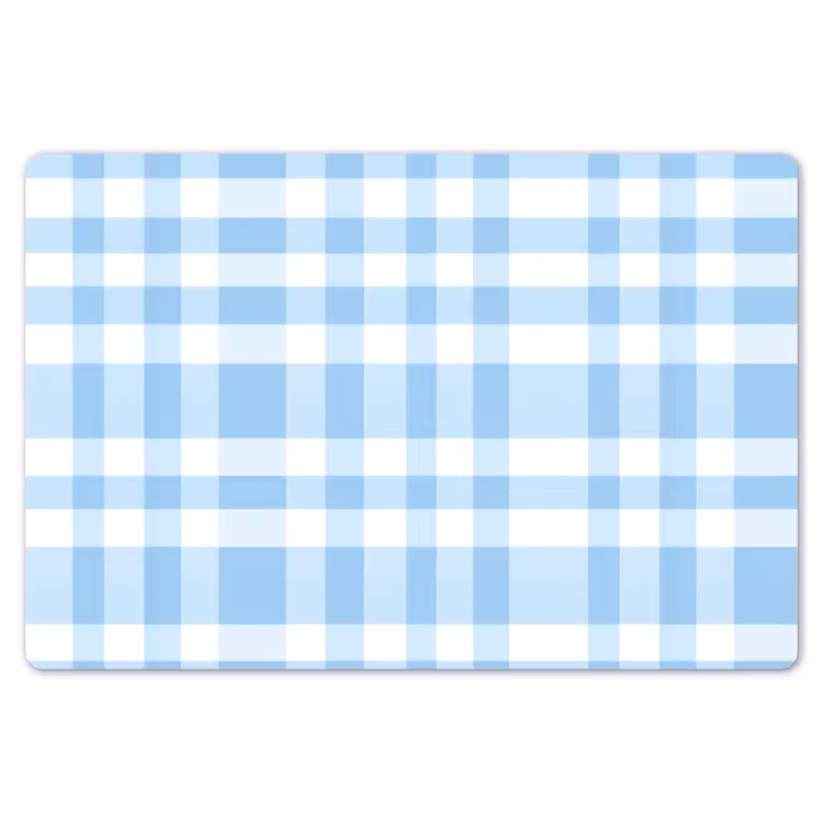 Ruit - Patroon - Blauw Placemat vinyl groot 368 -zzsfeer1_Kitchenyeah-website
