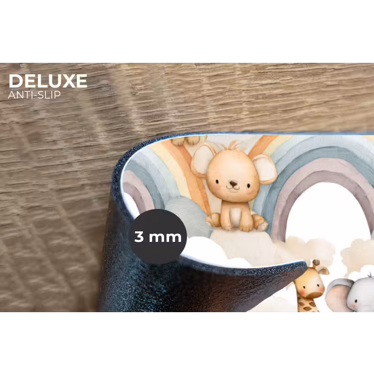 Safari - Regenboog - Kleurrijk Placemat vinyl groot 368 -closeup