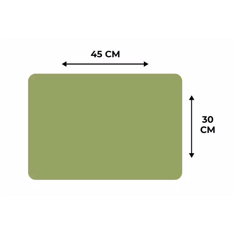 Sage - Green - Groen Placemat vinyl groot 368 -specs