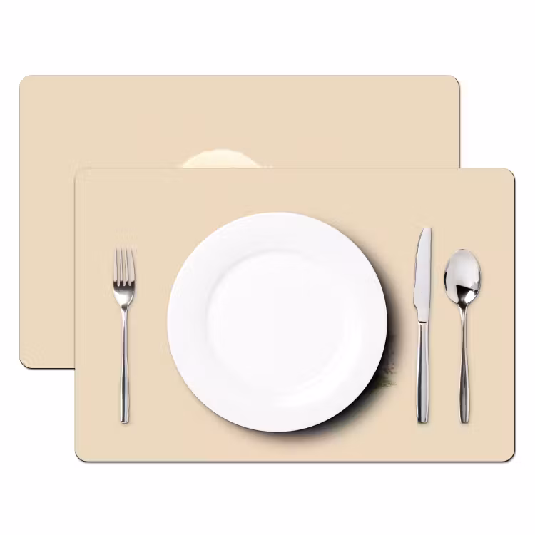 Schaap - Beige - Bloemen Placemat vinyl groot -zzsfeer2_Kitchenyeah-website