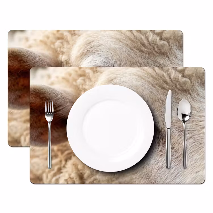 Schaap - Oog - Wit Placemat vinyl groot -zzsfeer2_Kitchenyeah-website
