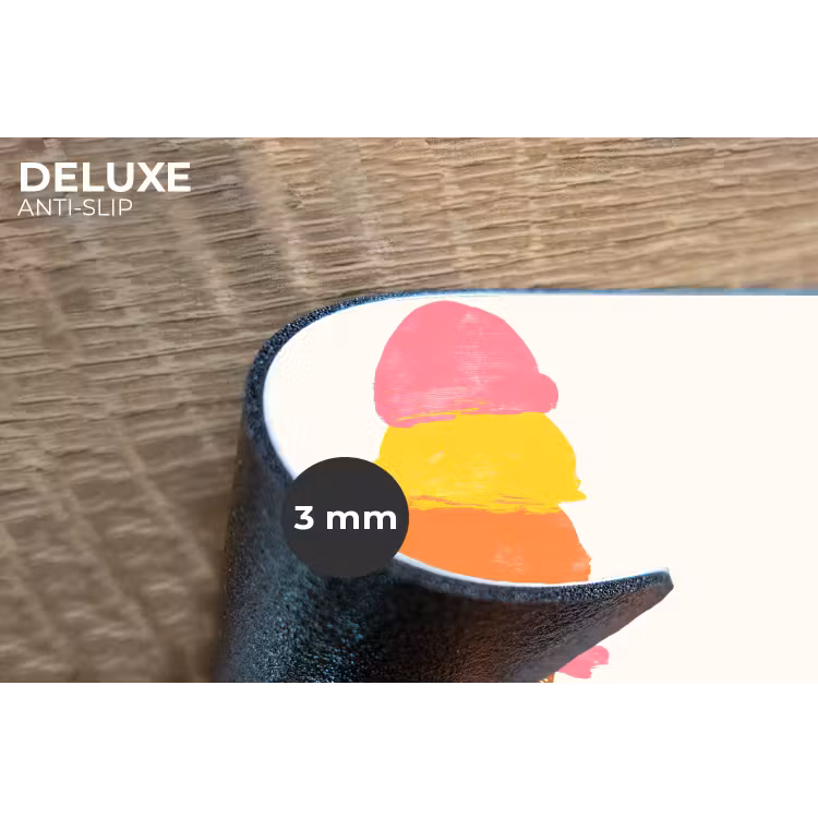 Schepijs - Hoorntje - Illustratie - Minimalistisch Placemat vinyl groot -closeup