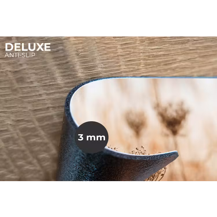 Schermbloem - Droogbloem - Winter - Beige - Minimalistisch Placemat vinyl groot -closeup