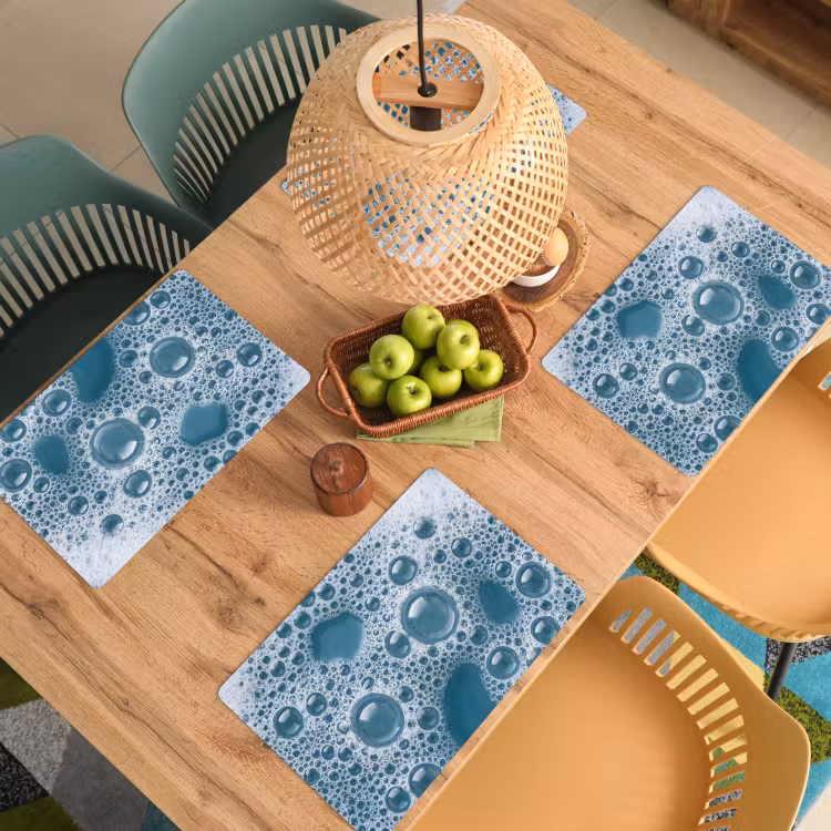 Schuim - Water - Textuur Placemat vinyl groot -zzsfeer5_Kitchenyeah-website