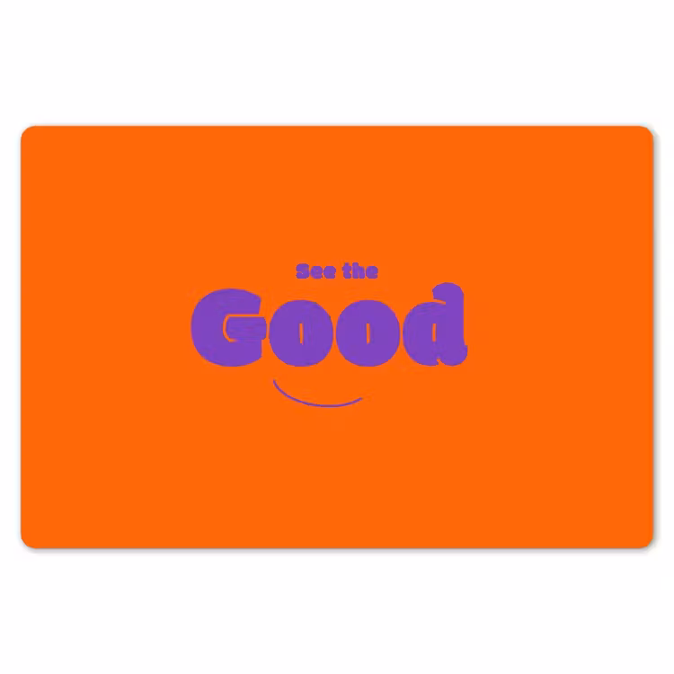 See the good - Paars - Oranje - Smiley Placemat vinyl groot -zzsfeer1_Kitchenyeah-website