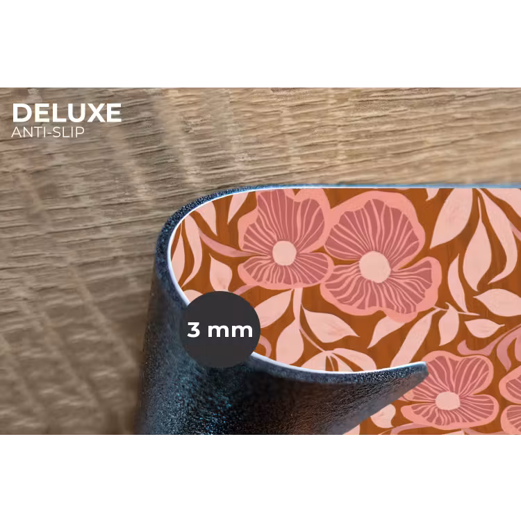 Sfeer - Bloemen - Roze Placemat vinyl groot 368 -closeup