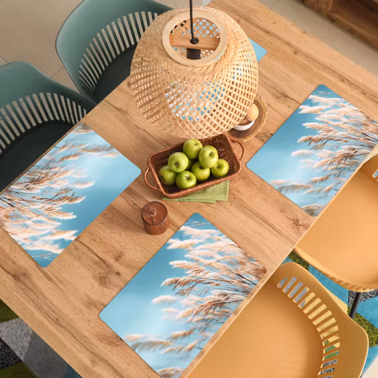 Siergras - Wind - Lichtbruin Placemat vinyl groot -zzsfeer5_Kitchenyeah-website