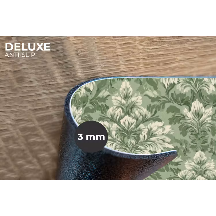 Sierlijk - Lichtgroen - Planten - Patroon - Getailleerd Placemat vinyl groot 368 -closeup
