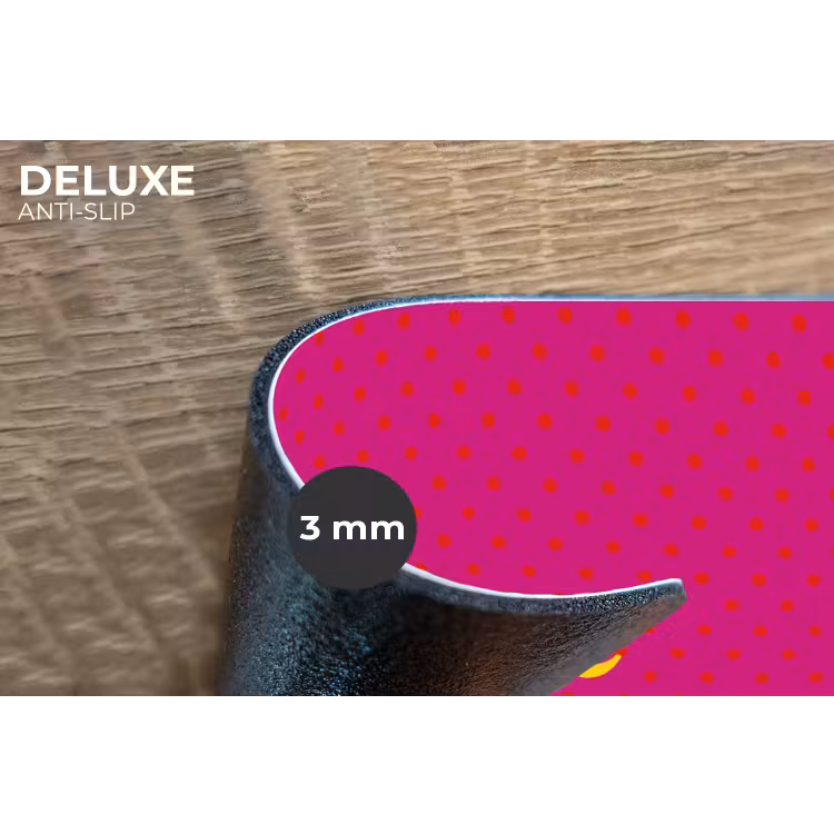 Smile - Stippen - Roze Placemat vinyl groot -closeup