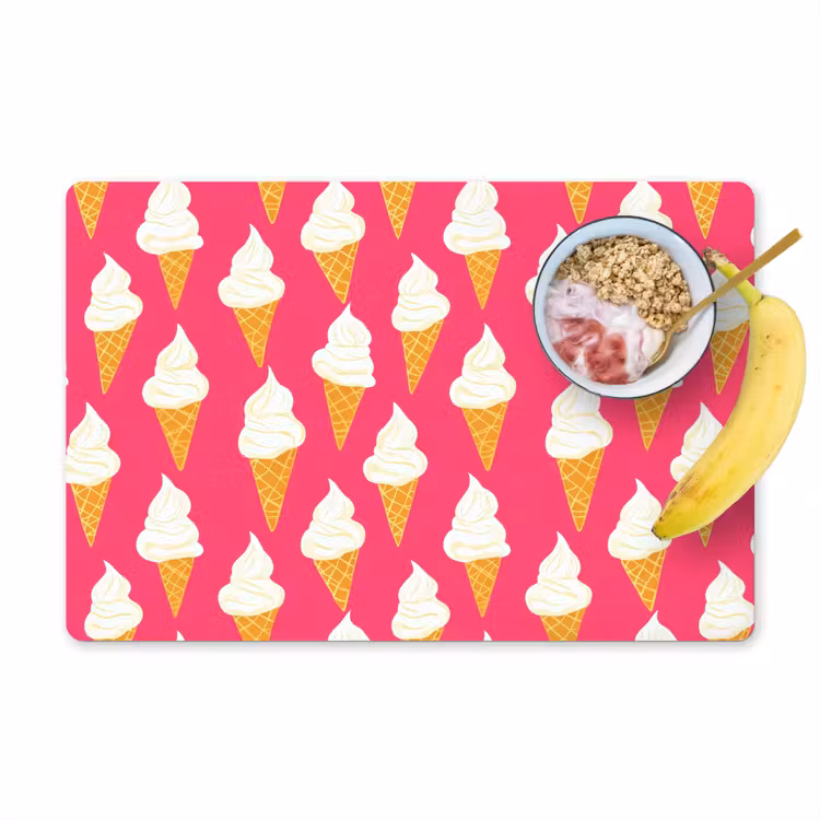 Softijs - Horentje - Roze Placemat vinyl groot 368 -zzzproduct_Kitchenyeah-website