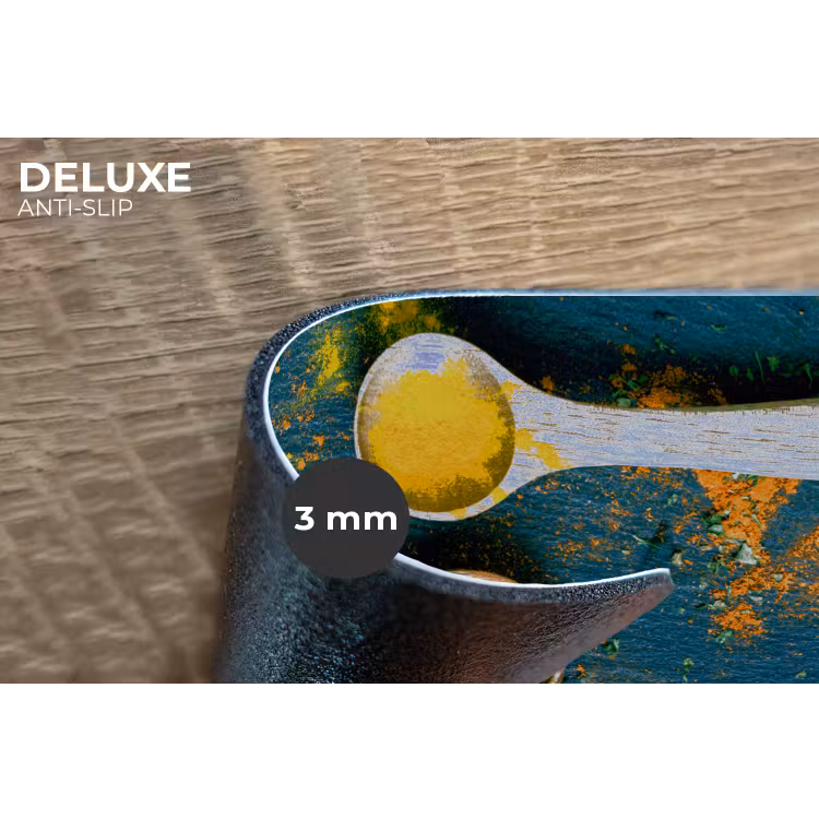 Specerijen - Lepel - Kruiden - Bruin - Geel - Groen Placemat vinyl groot -closeup