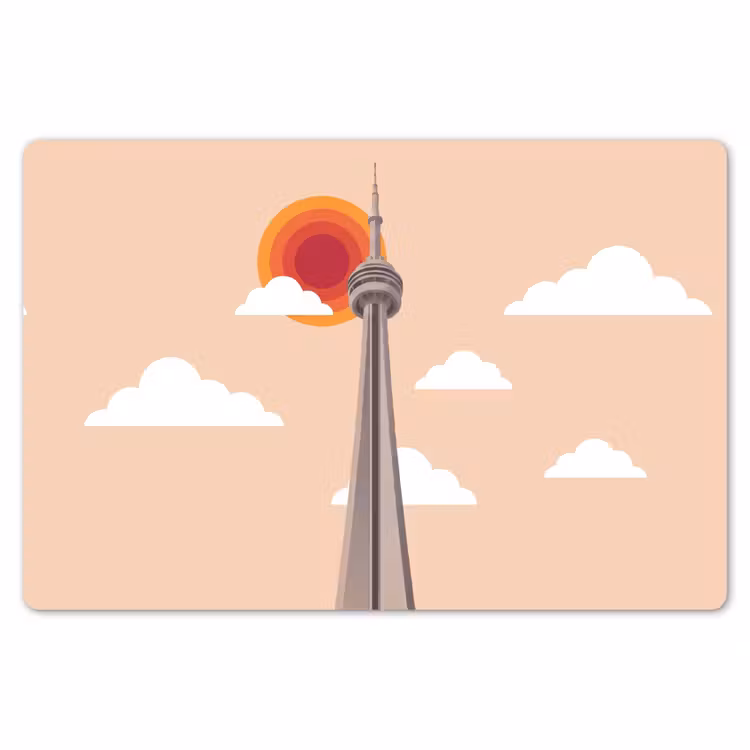Stad - Gebouw - Architectuur - Retro - Oranje Placemat vinyl groot -zzsfeer1_Kitchenyeah-website