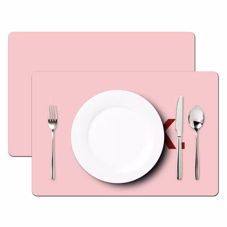 Statement - Krachtig - Roze Placemat vinyl groot -zzsfeer2_Kitchenyeah-website