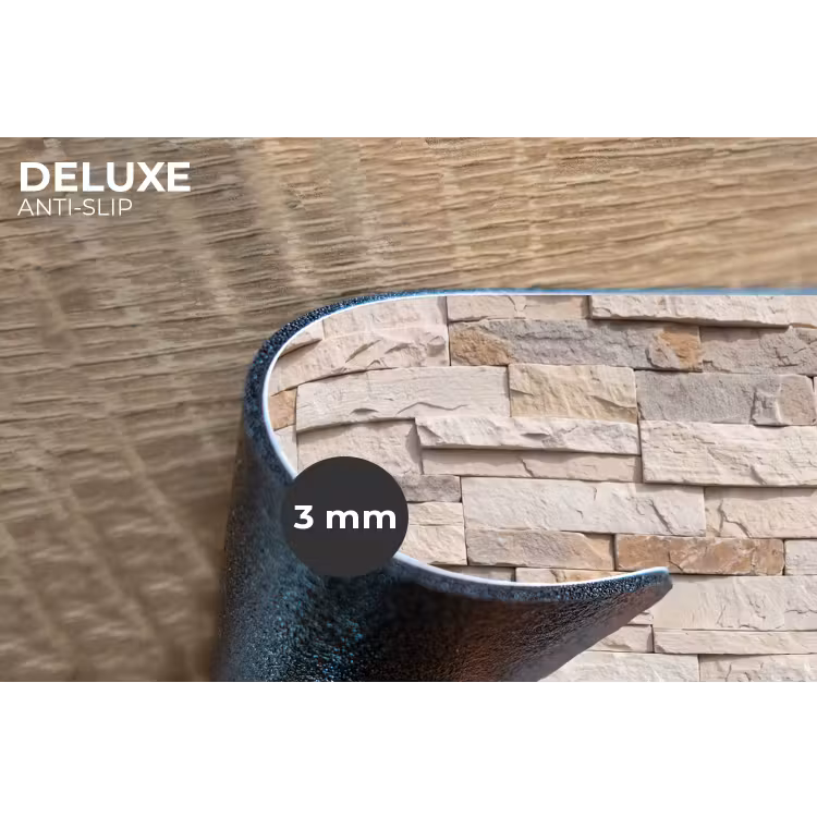 Steen - Muur - Textuur - Rustiek - Beige Placemat vinyl groot -closeup
